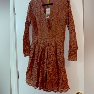Lace Long Sleeve Dress Size 8